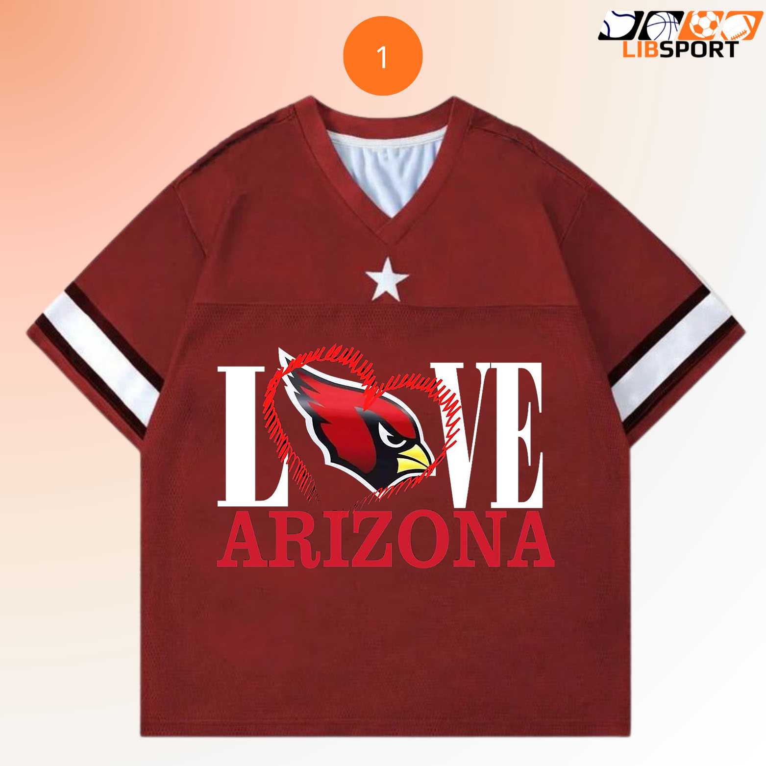 Arizona Cardinals Love Jersey, Nfl Fan Shirt, Graphic Unisex Tee Arizona Cardinals Love Jersey, Nfl Fan Shirt, Graphic Unisex Tee